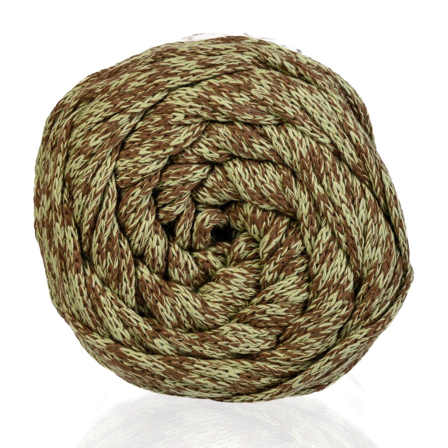 Coma Cotton Yarn in Mint Choco Color Detail View