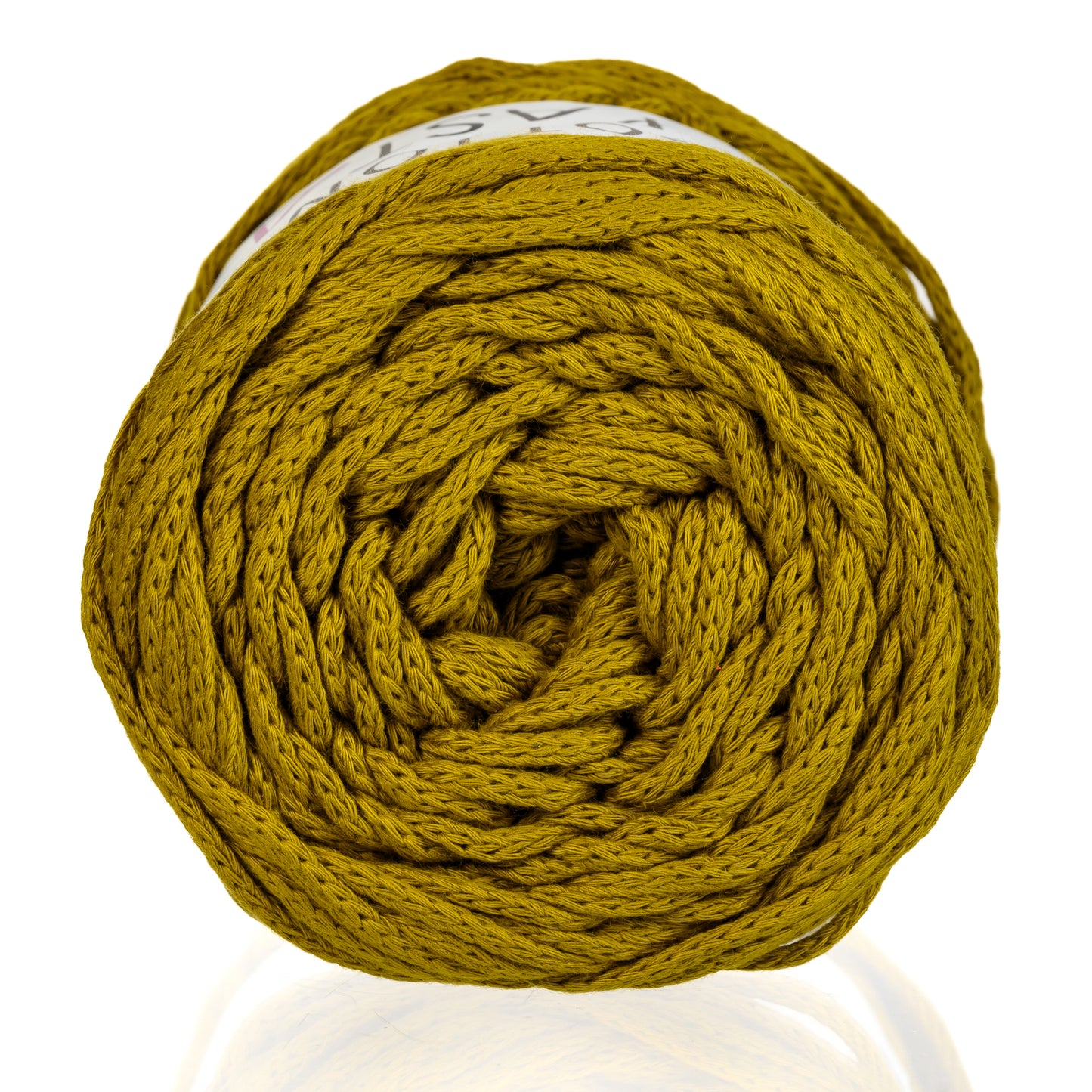 Coma Cotton Yarn in Olive Color Detail View