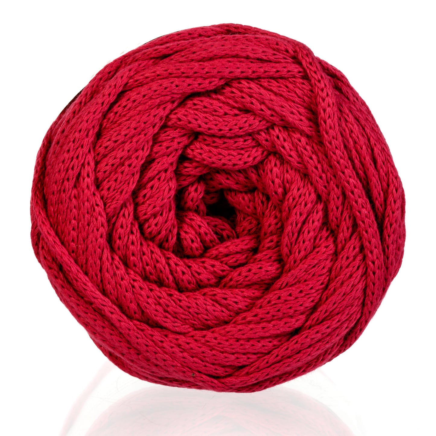 Coma Cotton Yarn in Raspberry Color Detail Color