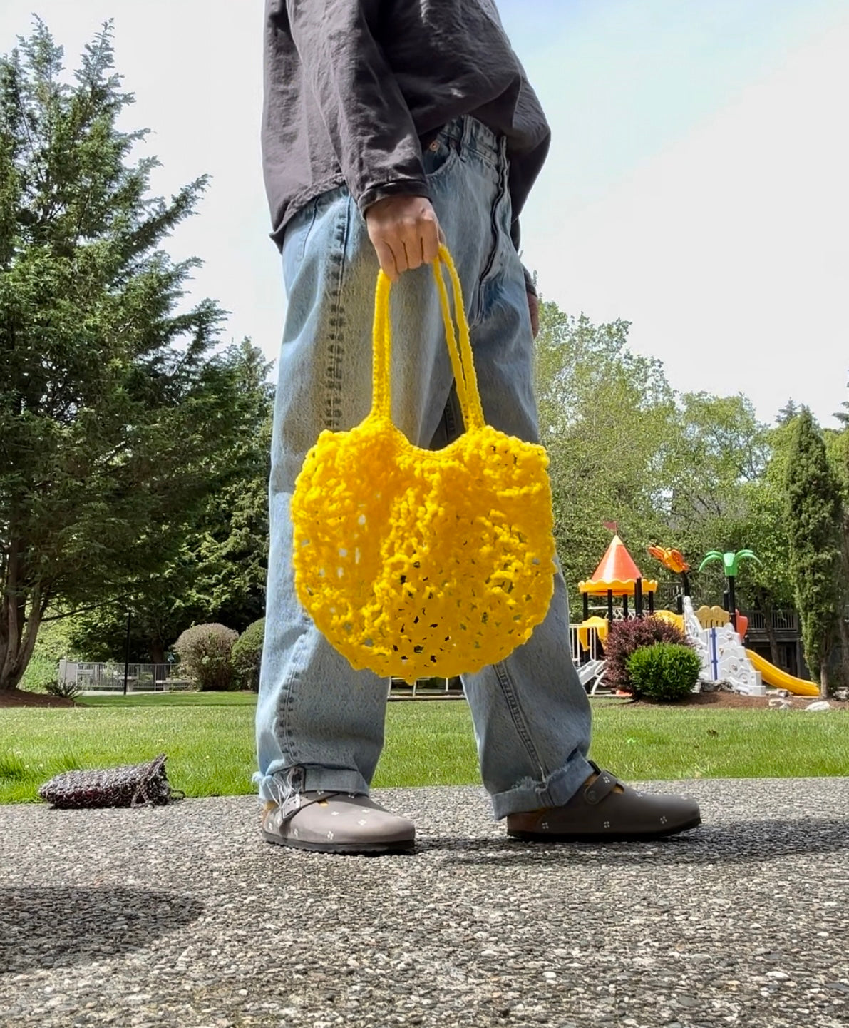 UGLY-basket bag (yellow)