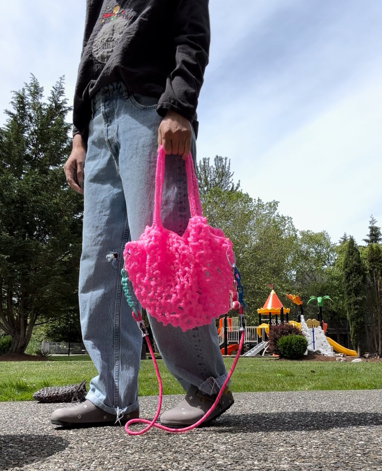 UGLY-basket bag (hot pink)