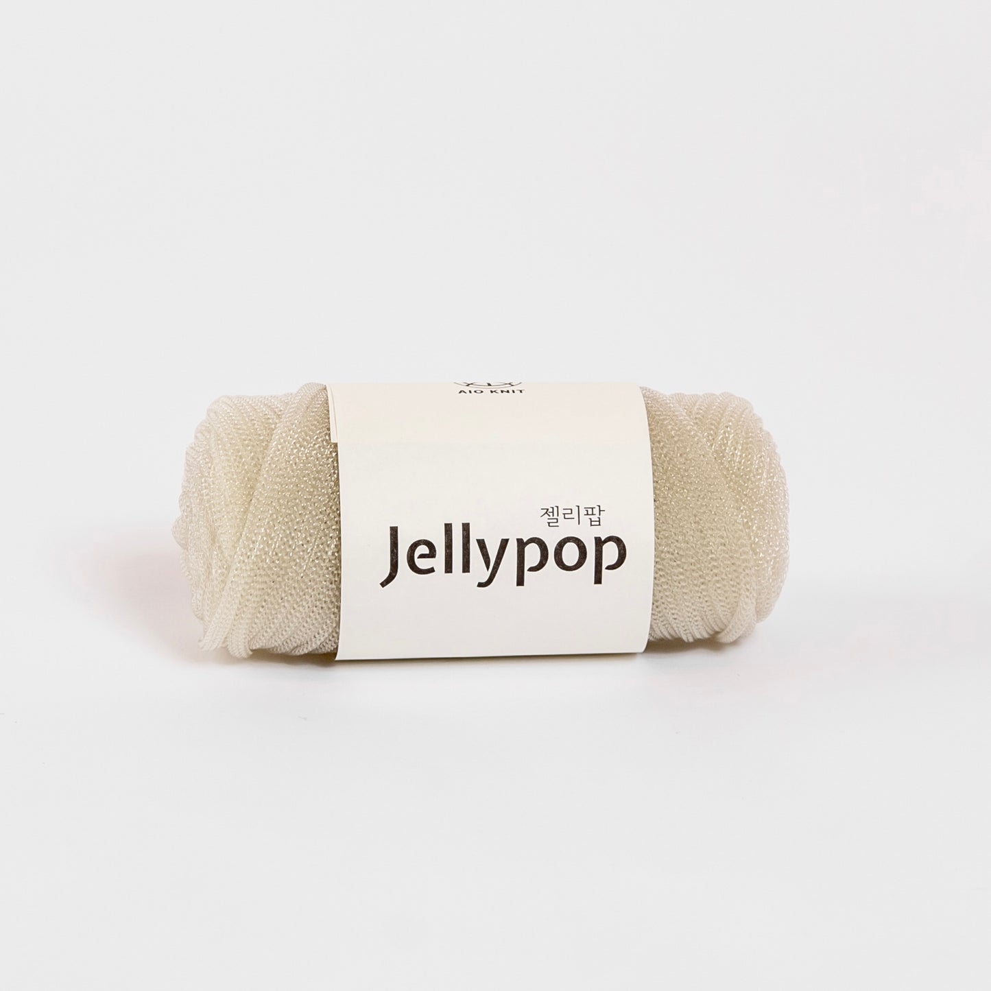White Beige Jellypop Yarn - Side View