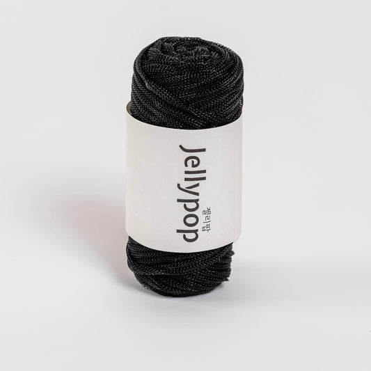 Black Jellypop Yarn – Timeless Chic for Any Craft